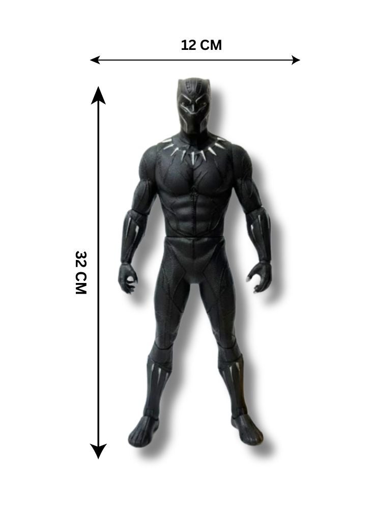 بريميم مجسم شخصية النمر الأسود مع بدلة الفايبرانيوم السوداء، لعبة مارفل الخارقة القابلة للتجميع في صندوق عرض - Image 5